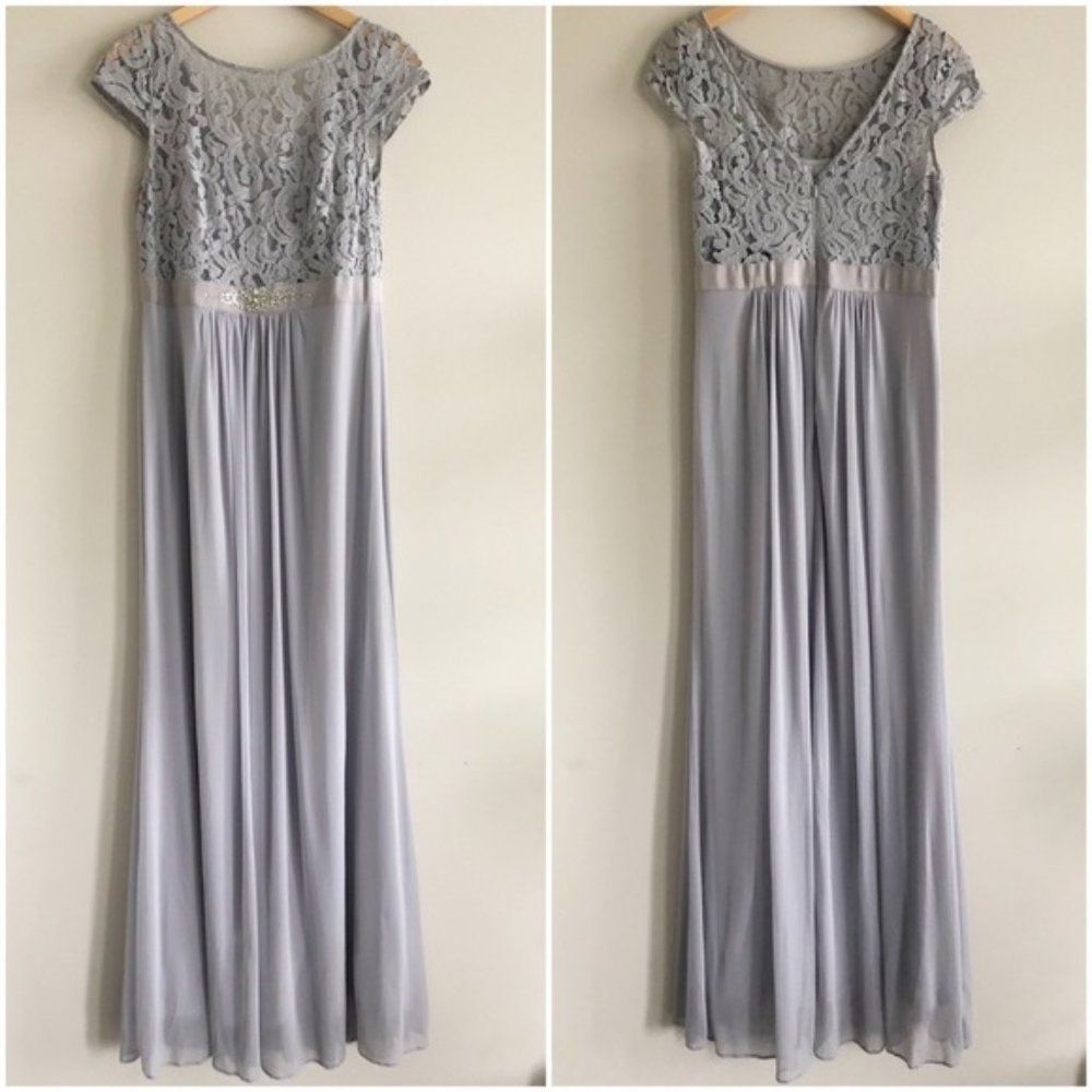 NWT Adrianna Papell Lace and Tulle Gown / Bridesmaid Dress | 4